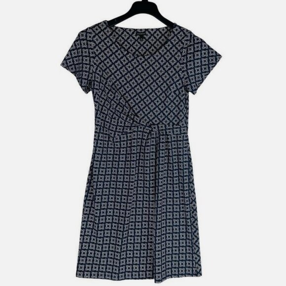 talbots Knit Jersey Draped Sheath Dress - Picture 3 of 7